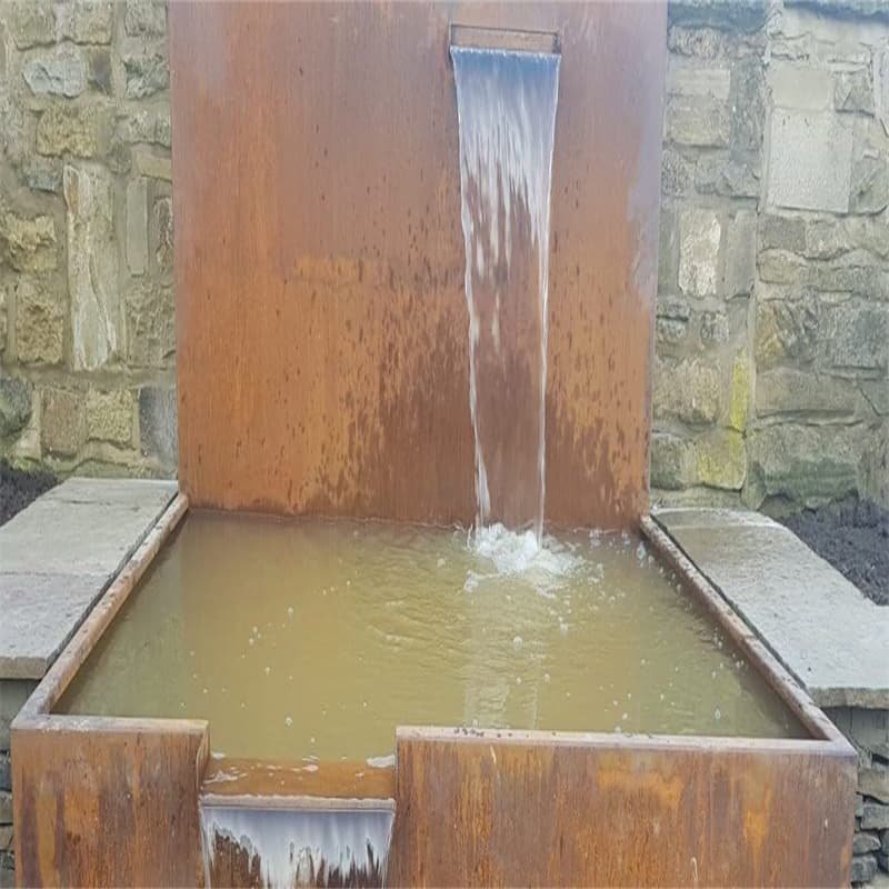 Minimalism Corten Steel Water Feature Manufacturer-Corten Steel Water ...