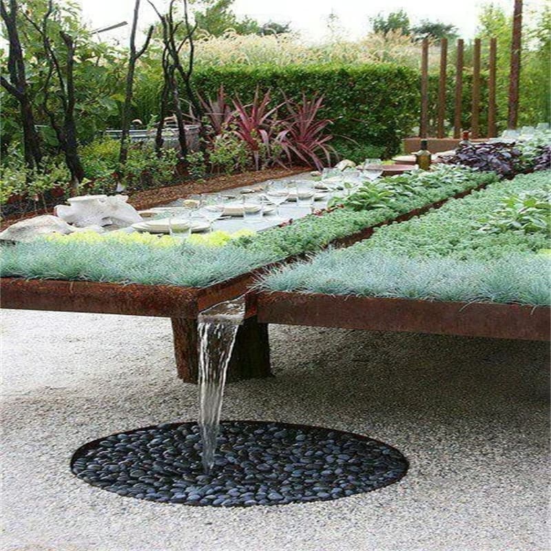 Industrial Style Corten Steel Water Feature Design-Corten Steel Water ...